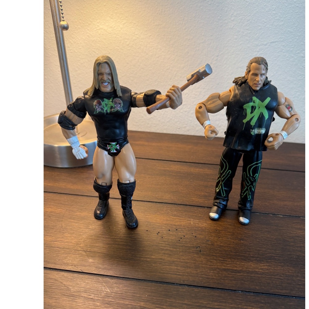 WWE Adrenaline D-Generation X Shawn Michaels Triple H Figure Set DX Sledgehammer